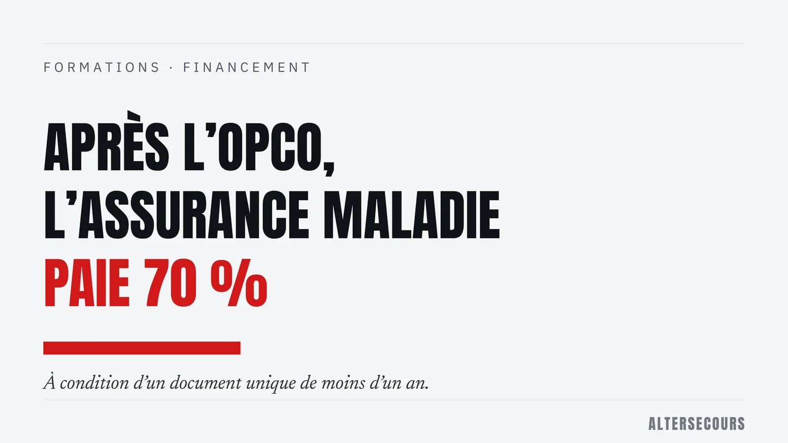 Couverture typographique : 70 %, financer ses formations sécurité par l'OPCO puis les subventions prévention